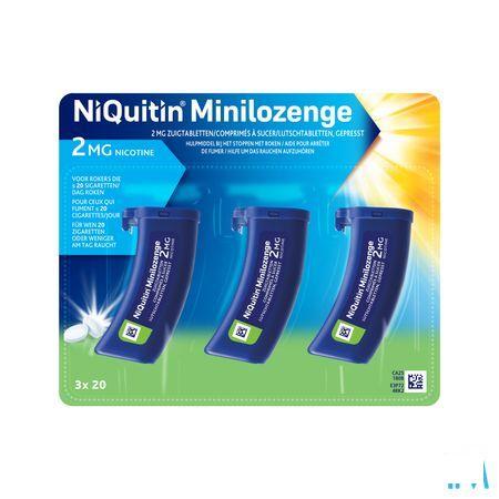 Niquitin 2 mg Minilozenge Zuigtabletten 60