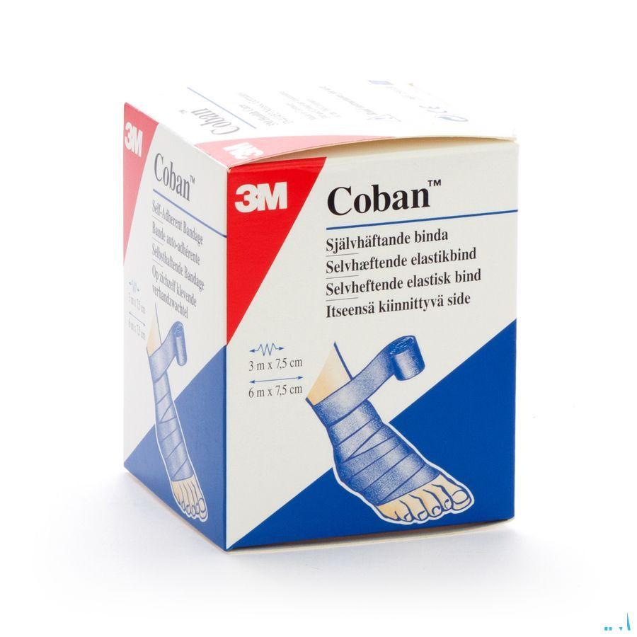 Coban Rekverband Blue Rol 7,5cmx4,57m 1583p-b  -  3M