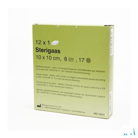 Sterigaas Kompres Steriel 8l 10,0x10,0cm 12x1