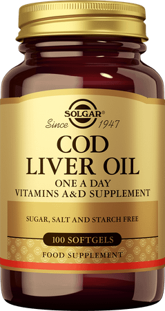 Solgar Cod Liver Oil (levertraan) Softgel 100  -  Solgar Vitamins