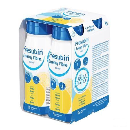 Fresubin Energy Fibre Drink Banane 4x200 ml 7023601  -  Fresenius