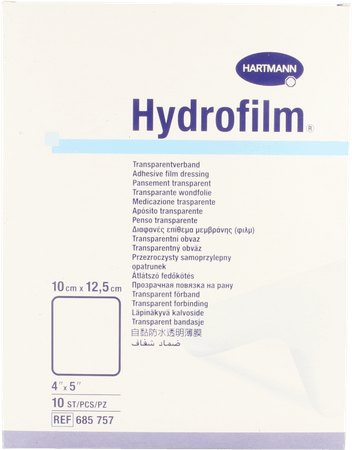 Hydrofilm 10X12,5Cm Transp 10 6857571  -  Hartmann