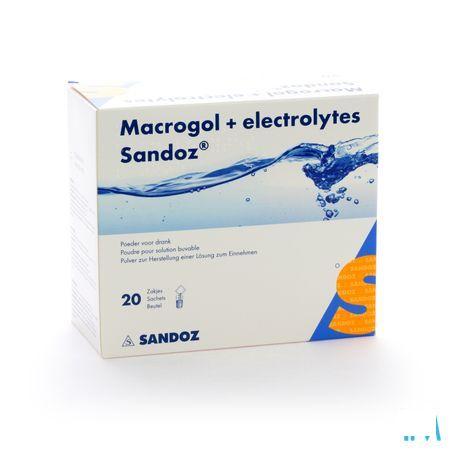 Macrogol + Electr Sandoz Pulv Gout Citron 20x13,7g 