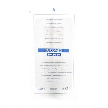 Euromed 10x20cm 1 Eilandpleister Adhesive Steriel  -  I.D. Phar