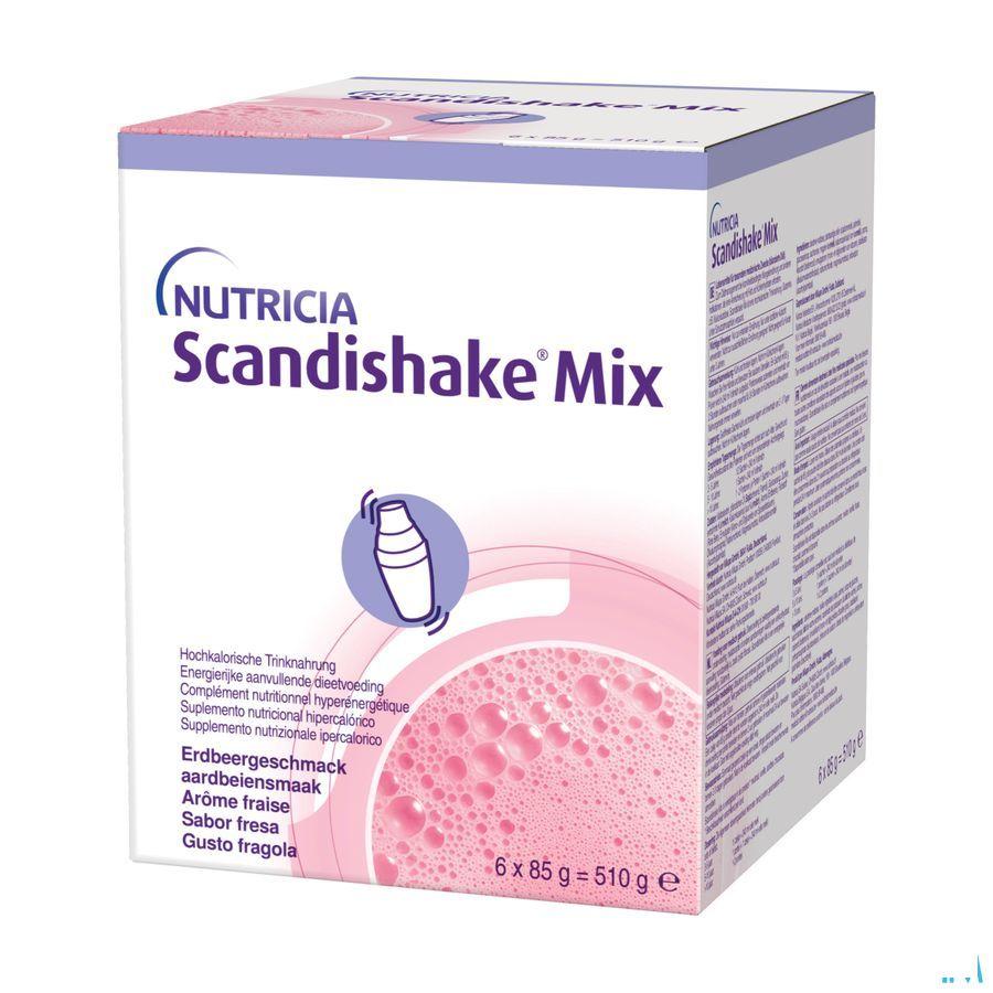 Scandishake Mix Aardbei Zakje 6X85G