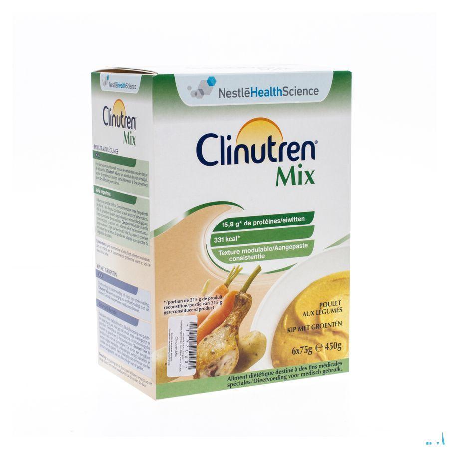 Clinutren Mix Kip-groenten Zakje 6x75 gr  -  Nestle