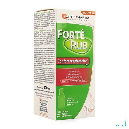 Forterub Ademhalingscomfort Siroop 200 ml  -  Forte Pharma
