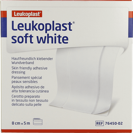Leukoplast Soft White 8Cmx5M