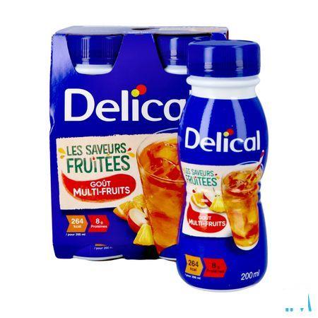 Delical Fruitdrink Multi-Vruchten 4 x 200 ml