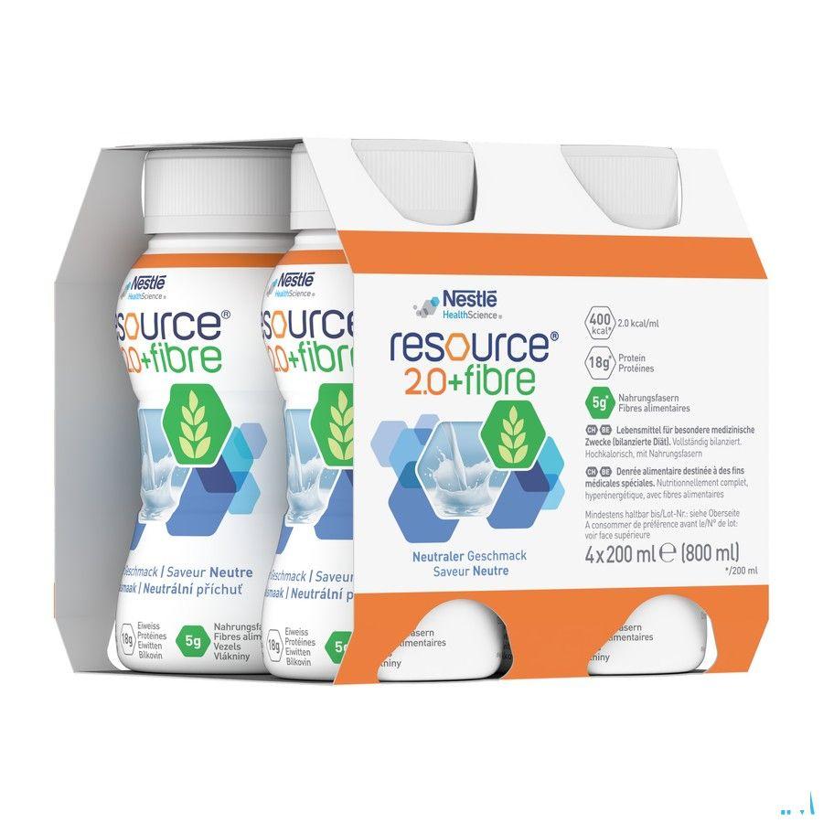Resource 2.0 Fibre Neutraal 4x200 ml 12100792  -  Nestle