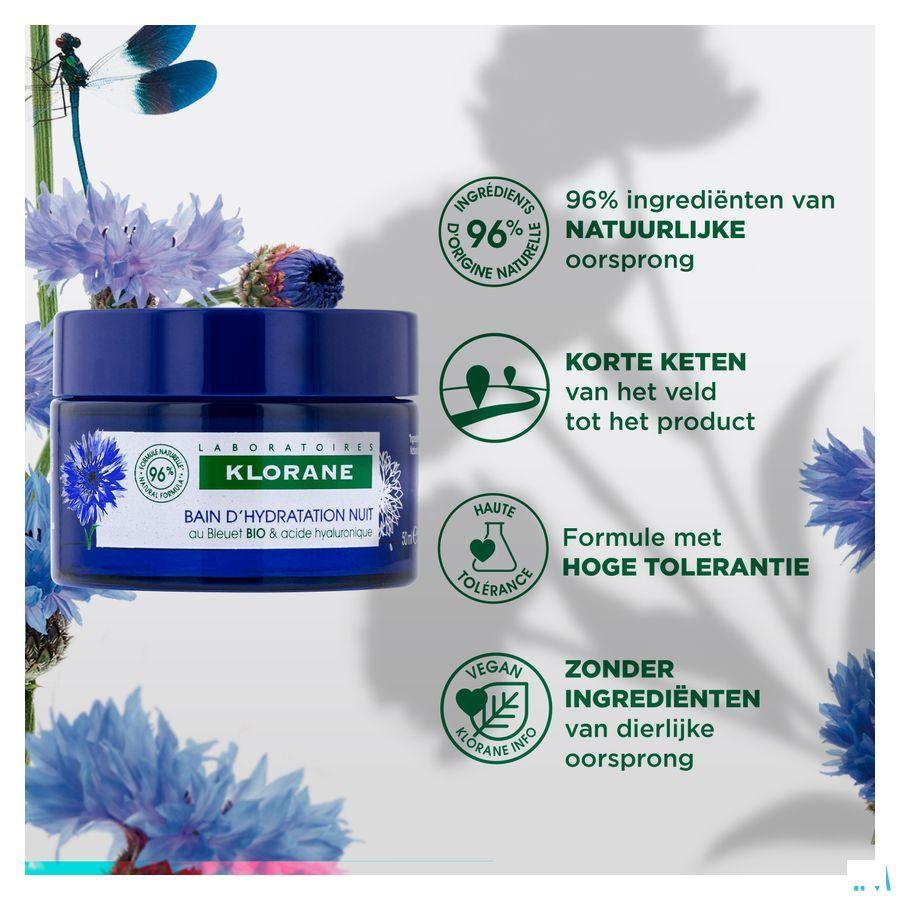 Klorane Gezicht Korenbloem Nacht Hydra Bad 50 ml