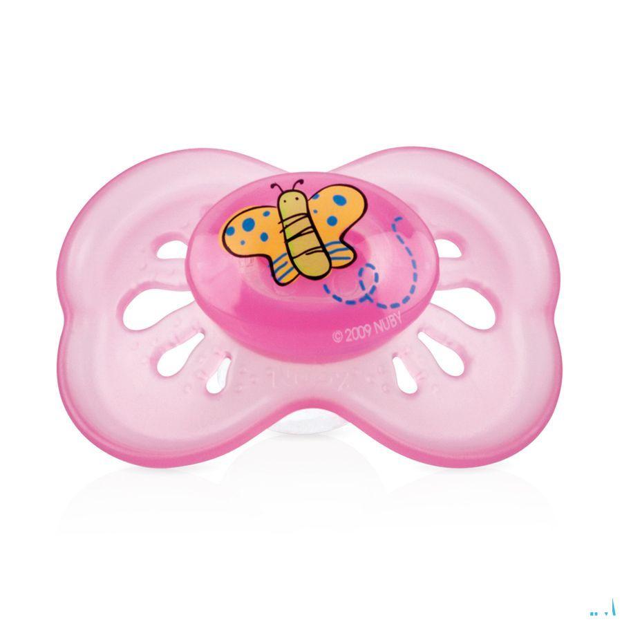 Nuby Pastelsac Ovale Fopspeen - 6-18m  -  New Valmar