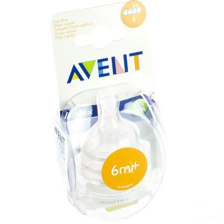 Philips Avent Tetine Fast 4trous 2 Scf634/27  -  Bomedys