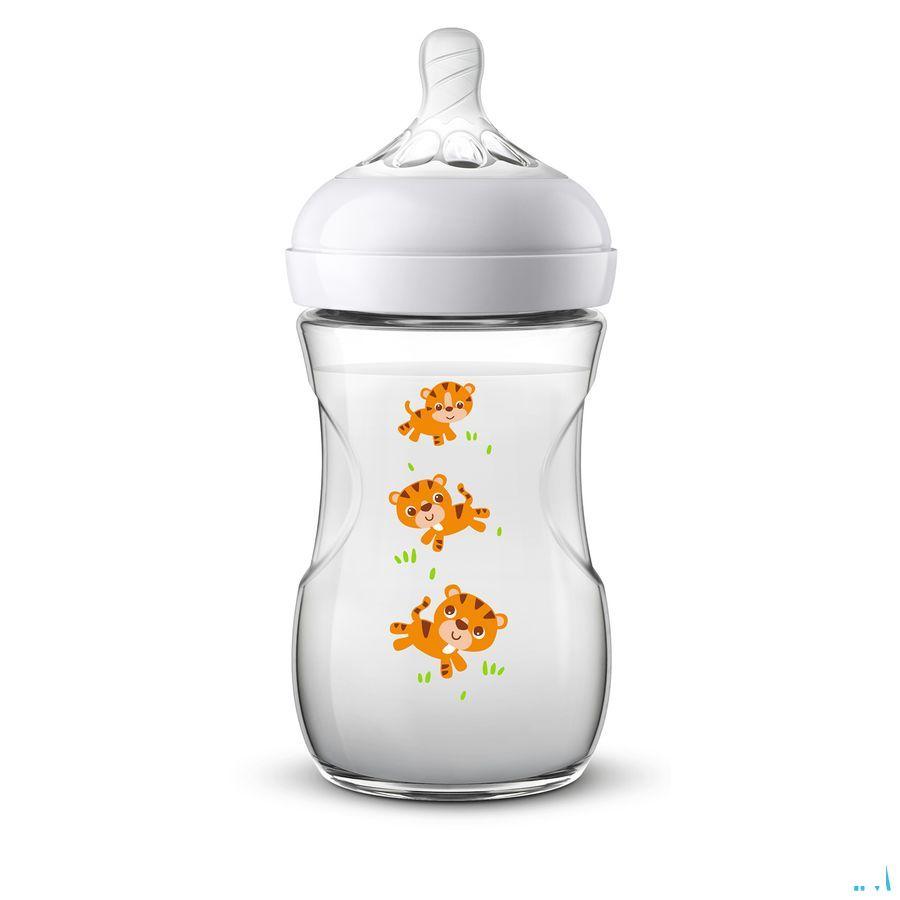 Philips Avent Natural 2.0 Biberon 260 ml Tigre Scf070/20  -  Bomedys