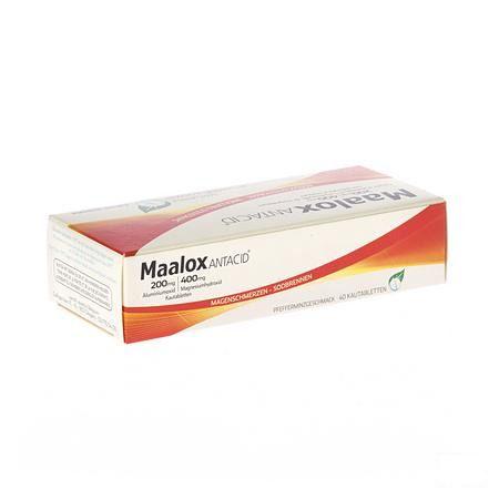 Maalox Antacid 200/400 Comprimes 40