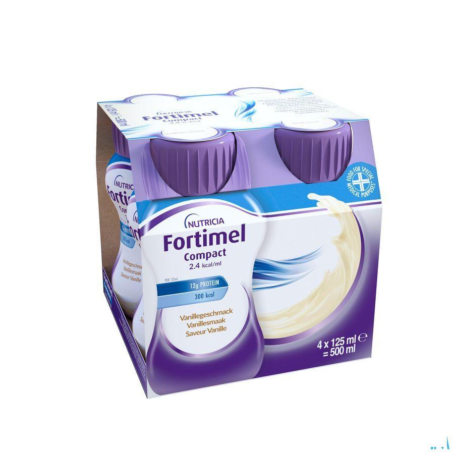 Fortimel Compact 2.4Kcal Vanille 4X125 ml  -  Nutricia