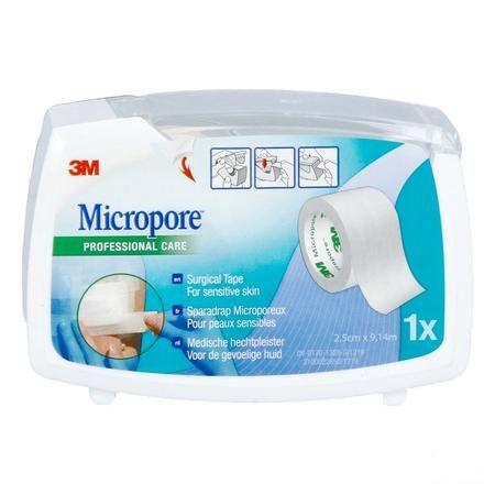 Micropore 3m 25,0mmx9,1m Nieuwe Dispenser 1530p-1d  -  3M