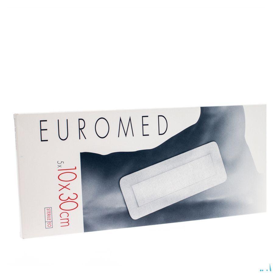 Euromed 10x30cm 5 Eilandpleister Adhesive Steriel  -  I.D. Phar