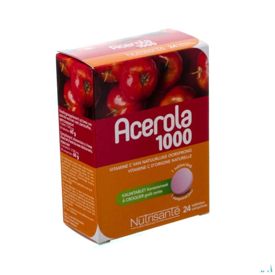Acerola 1000 mg Kauwtabletten 24  -  Nutrisante