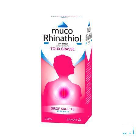 Muco Rhinathiol 5% Siroop Ad zonder suiker 250 ml