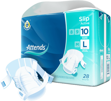 Attends Slip Active 10 Large 1x28