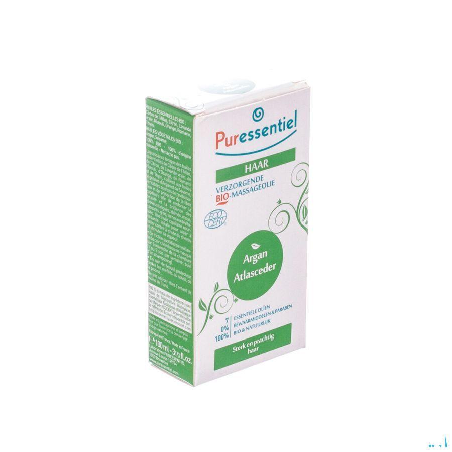 Puressentiel Mass.olie Argan Atlasceder Bio 100 ml  -  Puressentiel