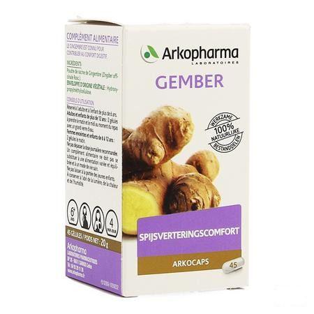 Arkocaps Gember Plantaardig 45  -  Arkopharma