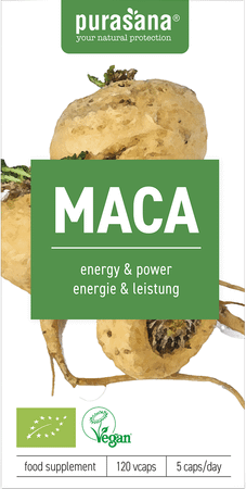 Purasana Vegan Maca 300Mg Bio V-Caps 120