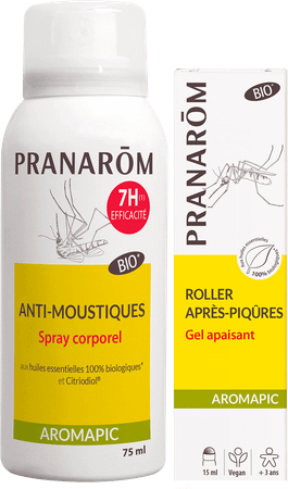 Aromapic Lichaamspray 75 ml + roller Insectbeten 15 ml  -  Pranarom
