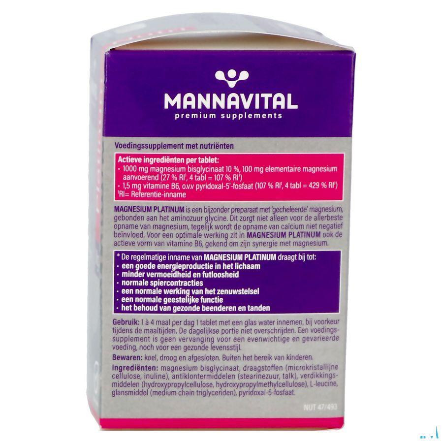 Mannavital Magnesium Platinum Comprimes 90 Mannavital Magnesium Platinum Comprimes 90