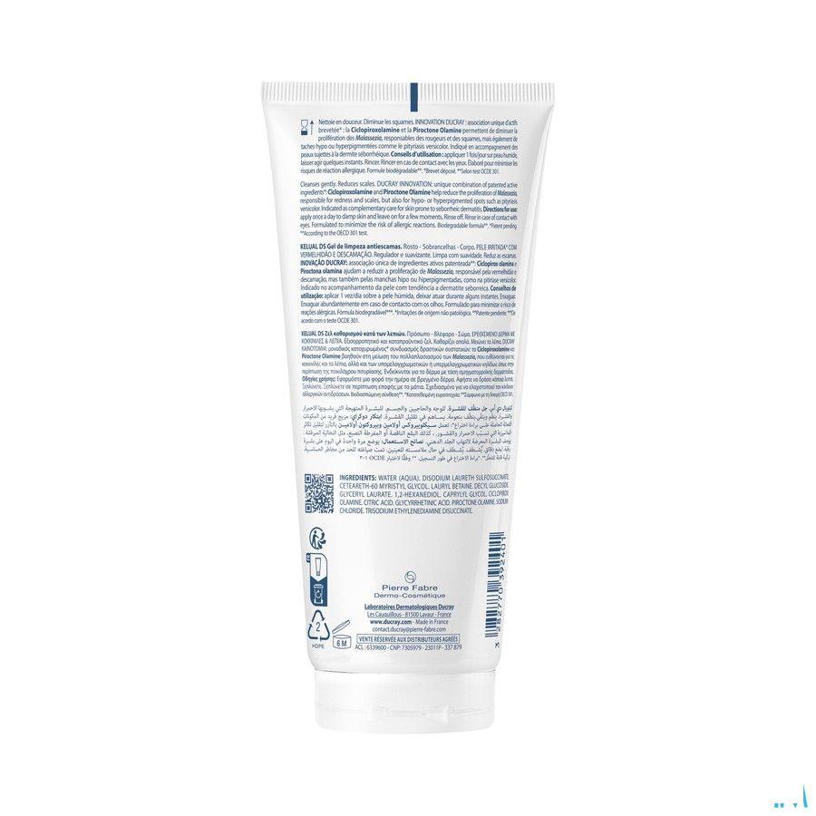 Ducray Kelual Ds gel Nettoyant A/Squam 200 ml