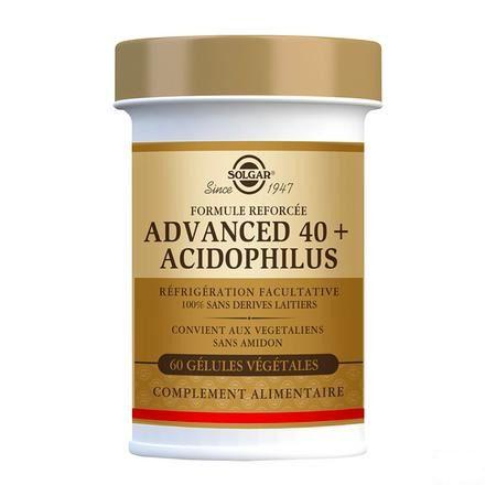 Solgar Advanced 40 + Acidophilus V-Capsule 60  -  Solgar Vitamins