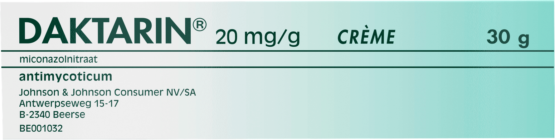 Daktarin Creme Derm 1 X 30 gr 2%