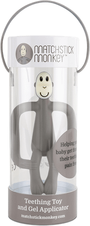 Matchstick Monkey Bijtring Grijs  -  Bomedys