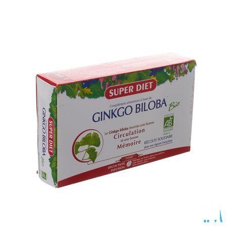 Super Diet Ginkgo Biloba Intelect. Ampoule 20x15 ml  -  Superdiet Laboratoires