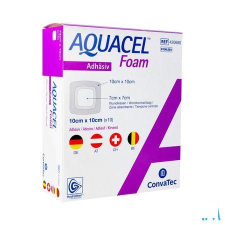 Aquacel Schuimverb Adh Hydrofiber 10,0X10,0Cm 10