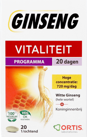 Ortis Vitalite Ginseng 20 Tabl 20  -  Ortis