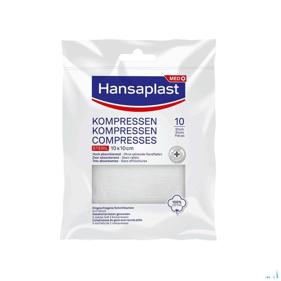 Hansaplast Gaaskompressen 10cmx10cm 10st  -  Beiersdorf