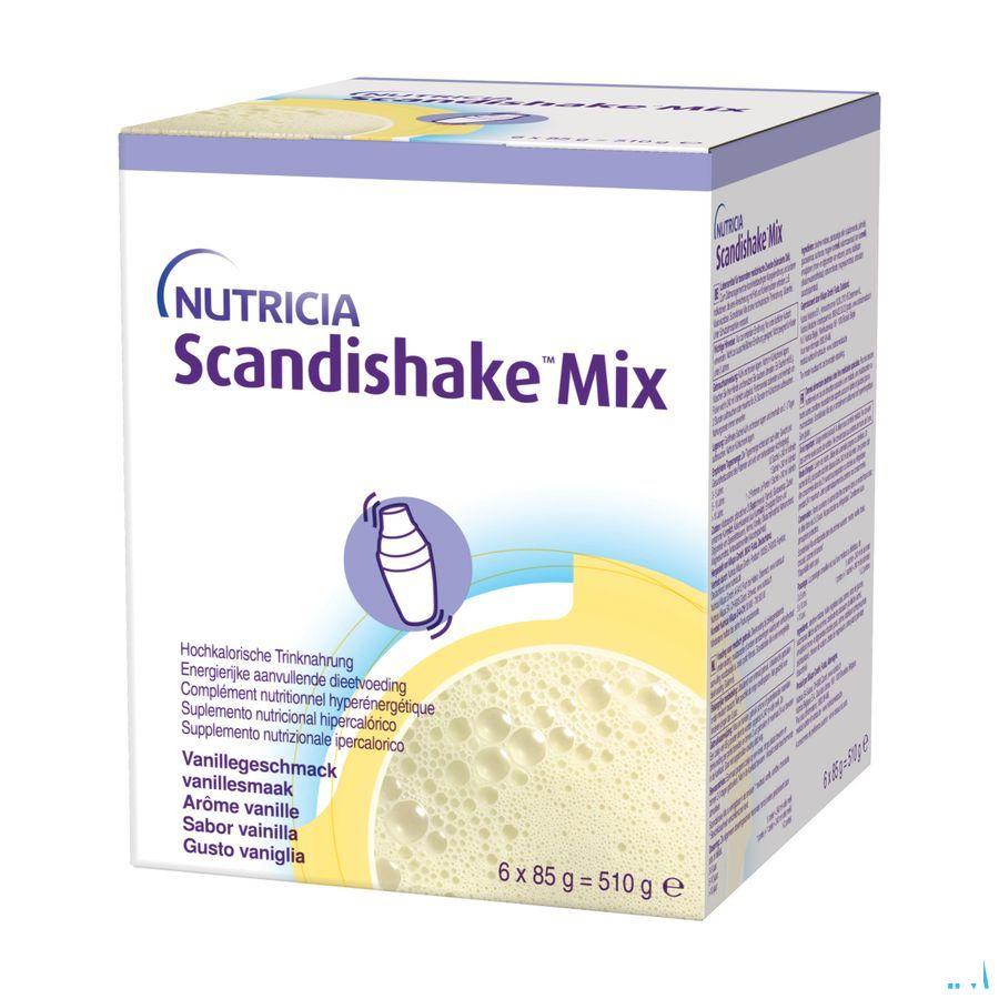 Scandishake Mix Vanille Zakje 6X85G Nf
