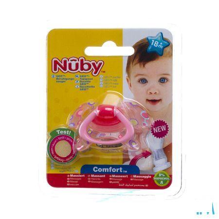 Nuby Geoac Orthodontische Fopspeen - 18m +   -  New Valmar