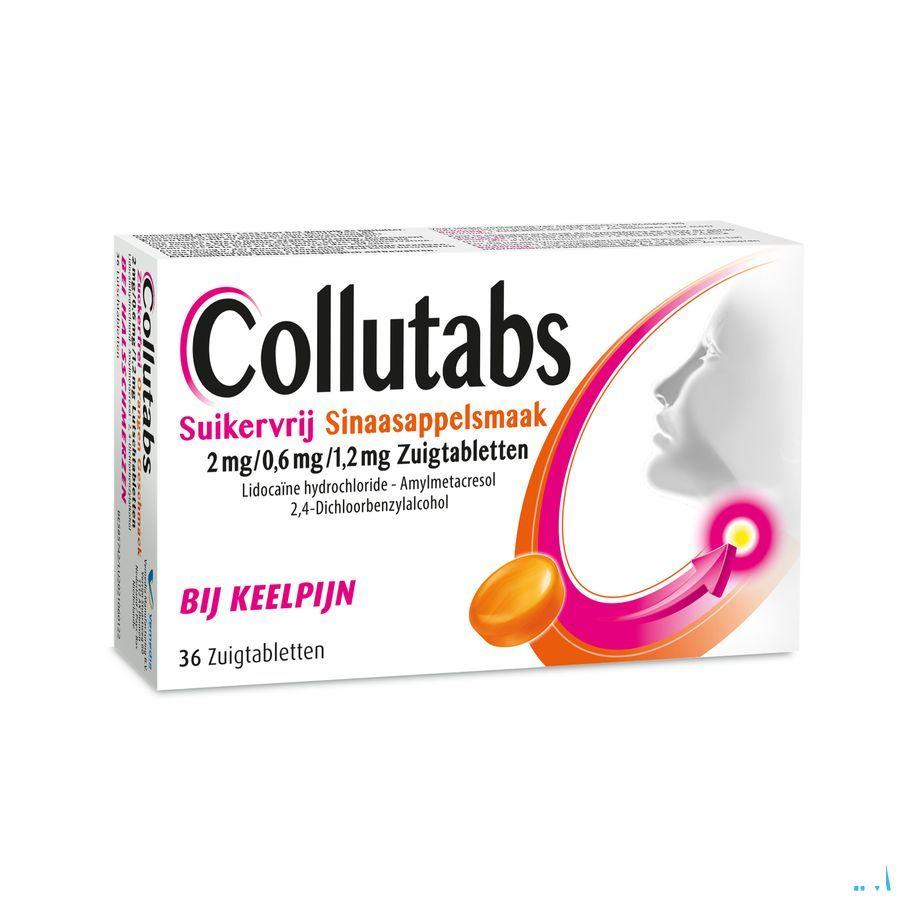 Collutabs Suikervrij Sinaas.2Mg/0,6Mg/1,2Mg Past36