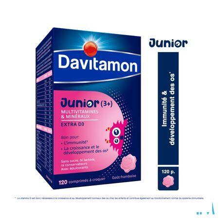 Davitamon Junior Framboos V1 Tabletten 120