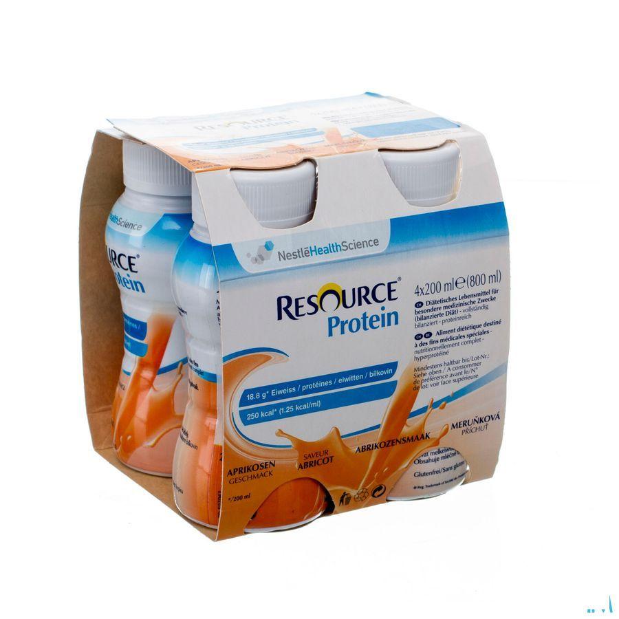 Resource Protein Abrikoos 4x200 ml  -  Nestle