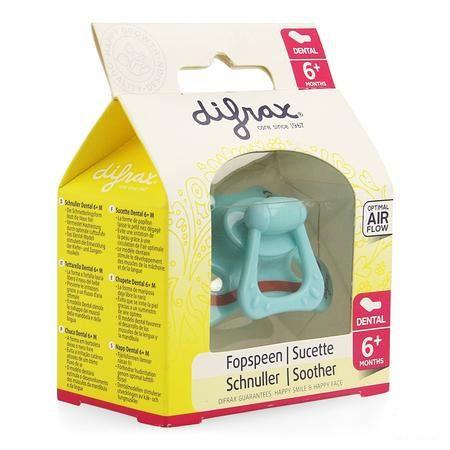 Difrax Fopspeen Sil Dental + ring + 6m 800  -  Difrax