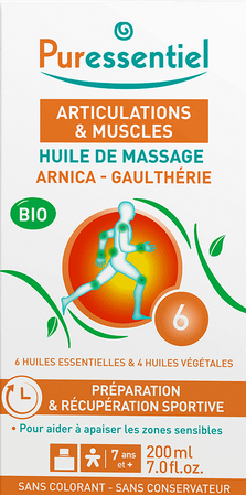 Puressentiel Gewrichten Mas.olie Arnica Bio 200 ml  -  Puressentiel