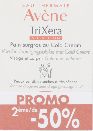 Avene Trixera Nutrition Reinigend Blok Duo 2x100 gr  -  Avene
