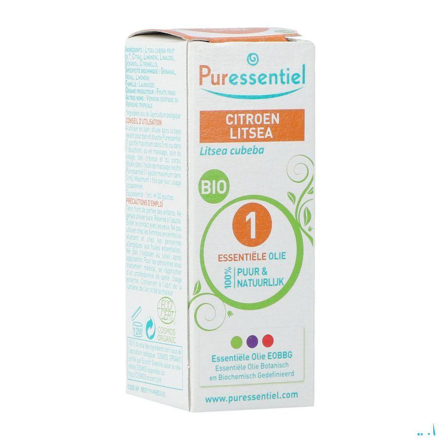 Puressentiel Eo Citroen Litsea Bio Essentiele Olie 10 ml  -  Puressentiel