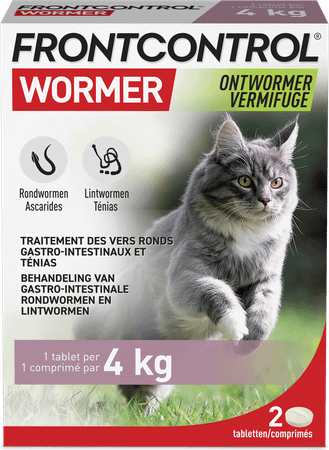 Frontcontrol Wormer 230 mg/20 mg Kat Tabl 2
