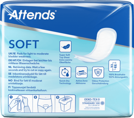 Attends Soft 4 Maxi Inleg Anatom. 1x 8