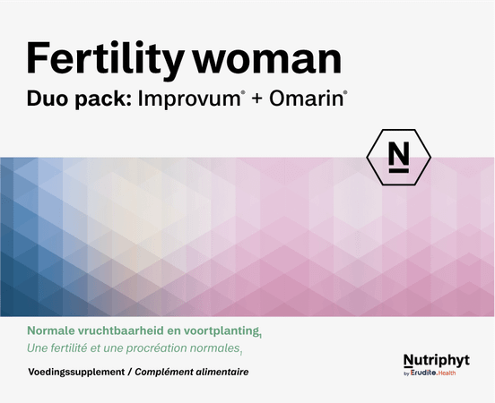 Fertility Woman Duo 60 Tabletten Improv. + 60 Capsule Omarin  -  Nutriphyt
